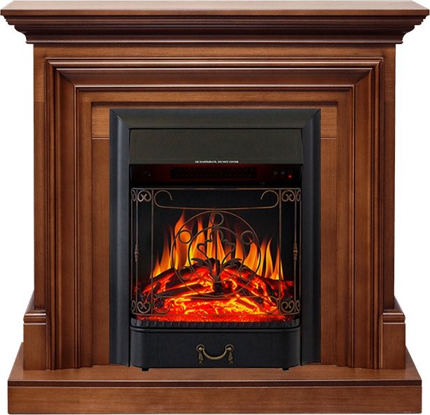 Каминокомплект Royal Flame Bradford - Орех с очагом Majestic FX Black