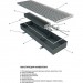 Techno KVZ 370-105-4300 внутрипольный конвектор