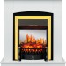 Каминокомплект Royal Flame Barcelona (разборный) - Белый с очагом Fobos FX M Brass