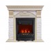 Каминокомплект Royal Flame Dublin - Слоновая кость с патиной / Сланец крем с очагом Aspen Black