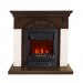 Каминокомплект Royal Flame Bern Сланец мелкий белый / Темный дуб с очагом Aspen Black