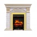 Каминокомплект Royal Flame Dublin - Слоновая кость с патиной / Сланец крем с очагом Fobos FX Brass