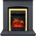 Каминокомплект Royal Flame Barcelona (разборный) - Серый графит с очагом Majestic FX Brass