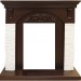 Каминокомплект Royal Flame Bern Сланец мелкий белый / Темный дуб с очагом Fobos FX M Black