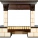 Портал угловой Royal Flame Pierre Luxe Dioramic 25 FX шампань/темный дуб
