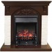 Портал Royal Flame Bern под классические очаги сланец белый мелкий/темный дуб