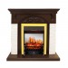 Каминокомплект Royal Flame Bern Сланец мелкий белый / Темный дуб с очагом Fobos FX M Brass