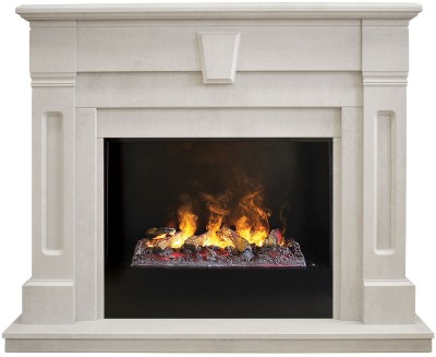 Камин электрический RealFlame Kellie 26 WT 3D Cassette 630 + Black вставка