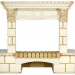 Портал Royal Flame Pierre Luxe Dioramic 25 FX шампань/слоновая кость с патиной