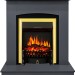 Каминокомплект Royal Flame Barcelona (разборный) - Серый графит с очагом Fobos FX Brass