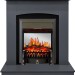 Каминокомплект Royal Flame Barcelona (разборный) - Серый графит с очагом Fobos FX M Black