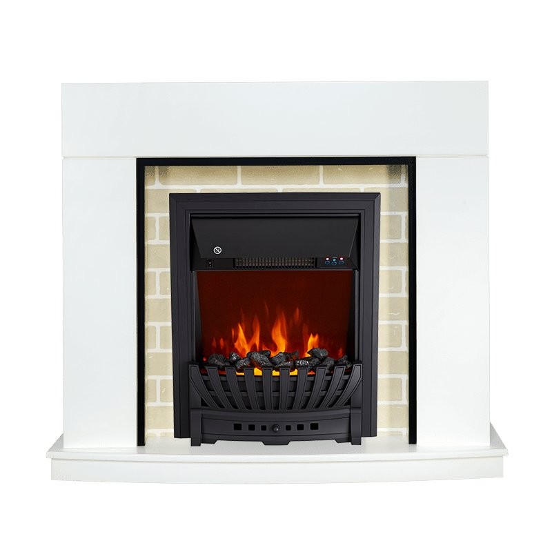 Каминокомплект Royal Flame Montana - Белый с очагом Aspen Black