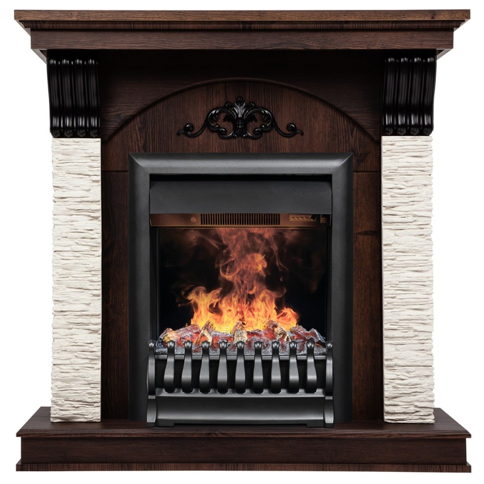 Камин электрический RealFlame Corfino NT c очагом 3D Oregan