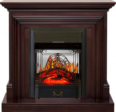 Каминокомплект Royal Flame Bradford - Темный дуб с очагом Majestic FX M Black