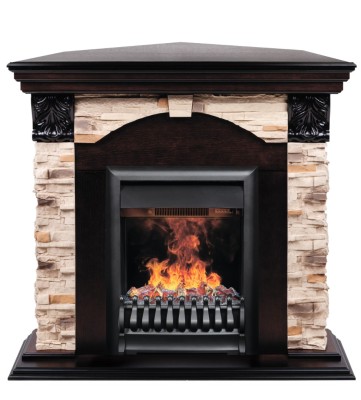 Камин электрический RealFlame Dublin ROCK Corner c очагом 3D Oregan
