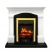 Каминокомплект Royal Flame Langford - Белый с черным с очагом Fobos FX Brass