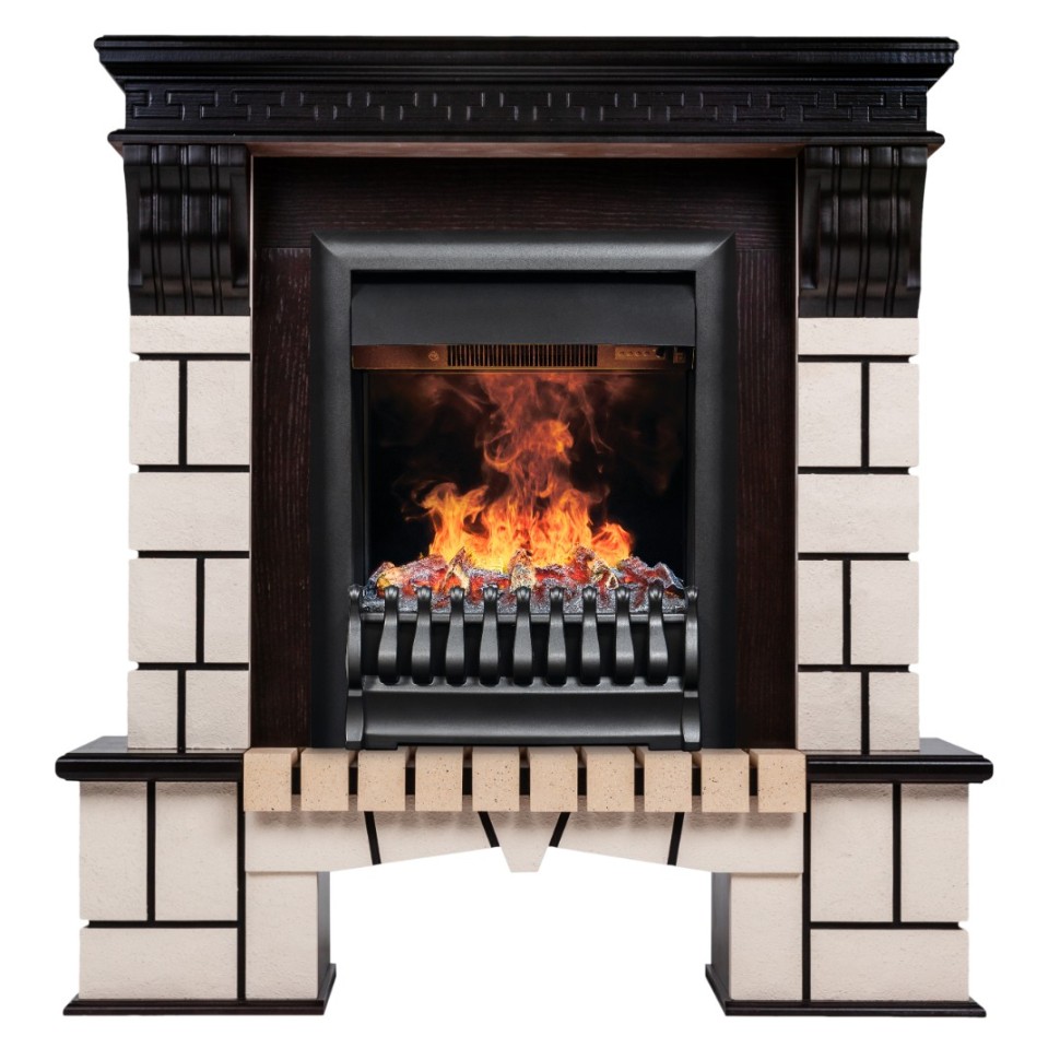 Камин электрический RealFlame Stone STD c очагом 3D Oregan