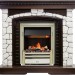 Каминокомплект Dimplex Glasgow - Темный дуб / Белый с очагом Cavendish