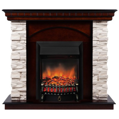 Камин электрический RealFlame Elford AO с очагом Fobos Lux BL S