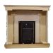 Каминокомплект Dimplex Glasgow - Темный дуб / Белый с очагом Danville Antique Brass FB2