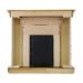 Каминокомплект Dimplex Glasgow - Темный дуб / Белый с очагом Danville Antique Brass FB2