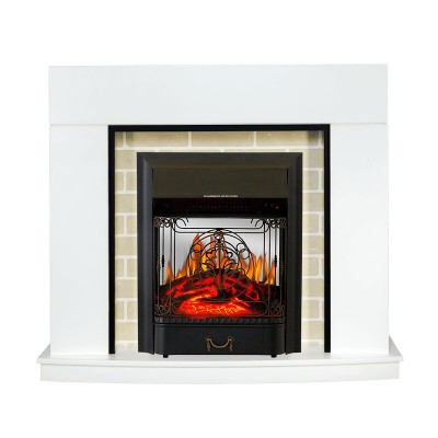 Каминокомплект Royal Flame Montana - Белый с очагом Majestic FX M Black