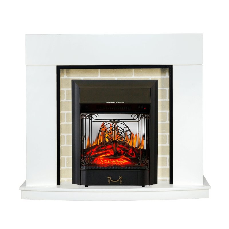 Каминокомплект Royal Flame Montana - Белый с очагом Majestic FX M Black