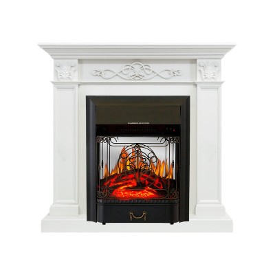 Каминокомплект Royal Flame Verona - Белый дуб с очагом Majestic FX M Black