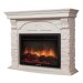 Каминокомплект Electrolux Torre 25S камень белый, шпон беленый дуб с панорамным очагом 2720RLS