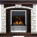 Каминокомплект Dimplex Glasgow - Темный дуб / Белый с очагом Flagstaff