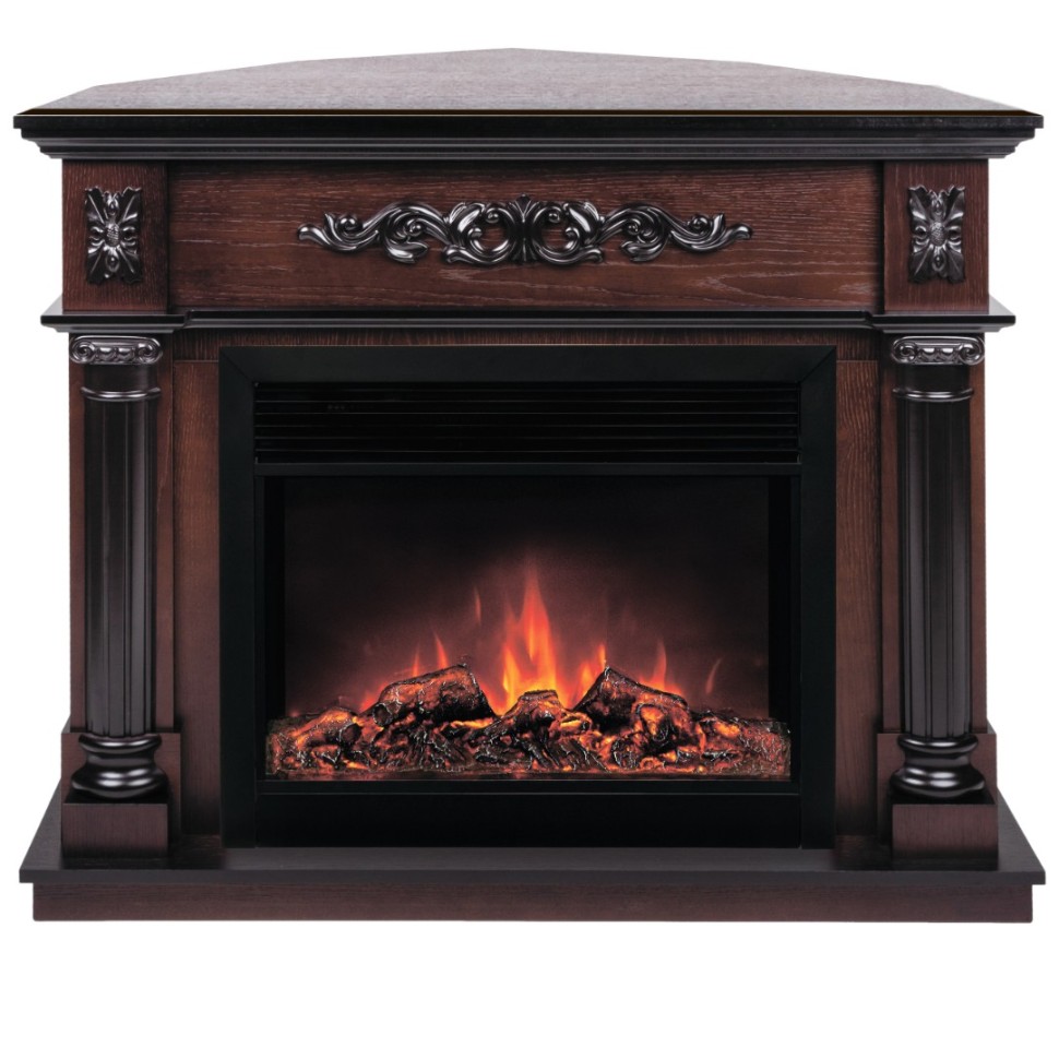 Камин электрический RealFlame Silvia Corner 26 AO c очагом Moonblaze LUX S BL