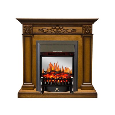 Каминокомплект Royal Flame Verona - Дуб антик с очагом Fobos FX M Black