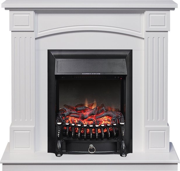 Каминокомплект Royal Flame Boston - Белый (Высота 925см) с очагом Fobos FX Black