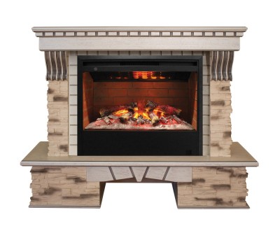 Камин электрический RealFlame Sorento WT с Helios 26 3D