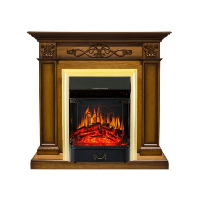 Каминокомплект Royal Flame Verona - Дуб антик с очагом Majestic FX Brass