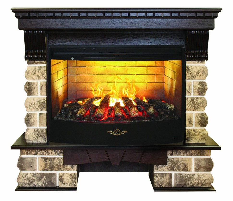 Камин электрический RealFlame Kansas 33 AO c FireStar 33 3D