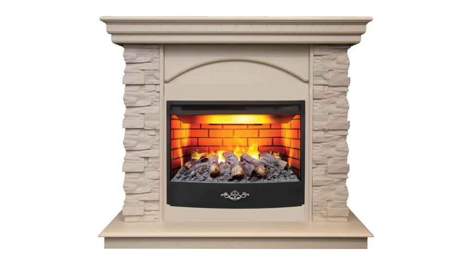 Камин электрический RealFlame Elford 25,5 WT c очагом FireStar 25,5 3D