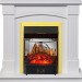 Каминокомплект Royal Flame Boston - Белый (Высота 925см) с очагом Majestic FX M Brass