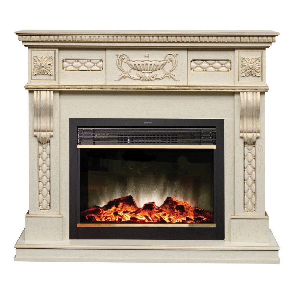 Камин электрический RealFlame Corsica Lux WT с Moonblaze LUX BR