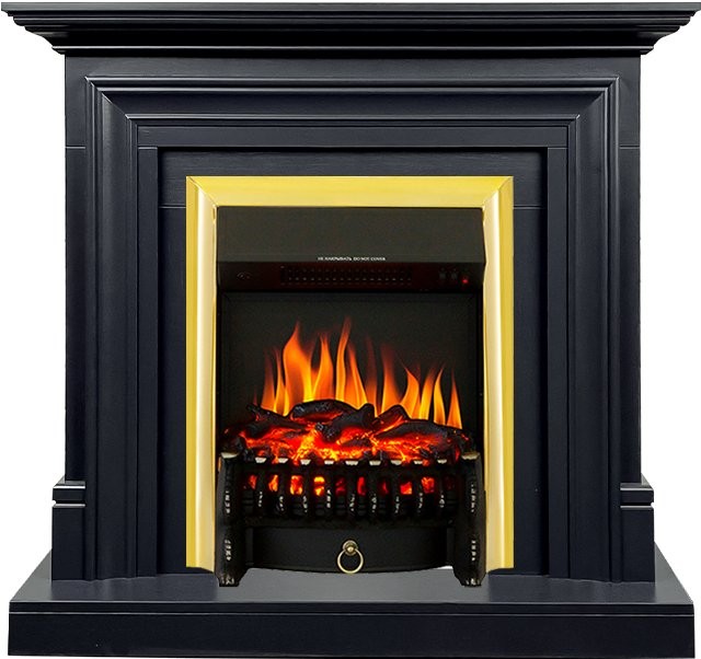 Каминокомплект Royal Flame Bradford - Серый графит с очагом Fobos FX Brass
