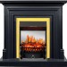 Каминокомплект Royal Flame Bradford - Серый графит с очагом Fobos FX M Brass