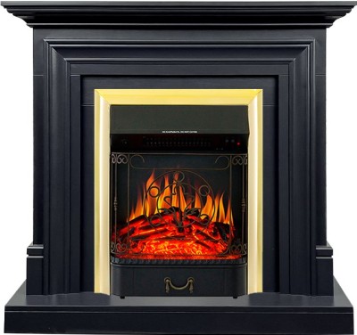 Каминокомплект Royal Flame Bradford - Серый графит с очагом Majestic FX Brass