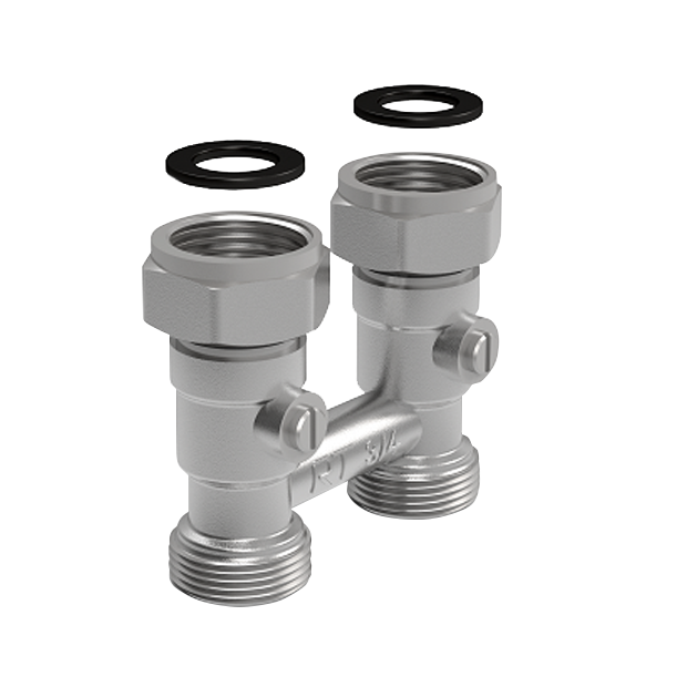 Узел нижнего подключения прямой для двухтрубных систем Royal Thermo 3/4" НГ - 3/4" НР