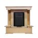 Каминокомплект Dimplex Pierre Luxe - Темный дуб / Белый с очагом Brookline Black
