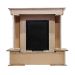 Каминокомплект Dimplex Pierre Luxe - Темный дуб / Белый с очагом Brookline Black