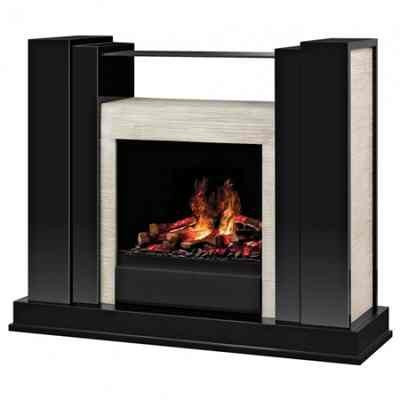 Портал Dimplex Roсkwell Albany черный лак стекло слоновая кость