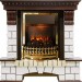 Каминокомплект Dimplex Pierre Luxe - Темный дуб / Белый с очагом Atherton