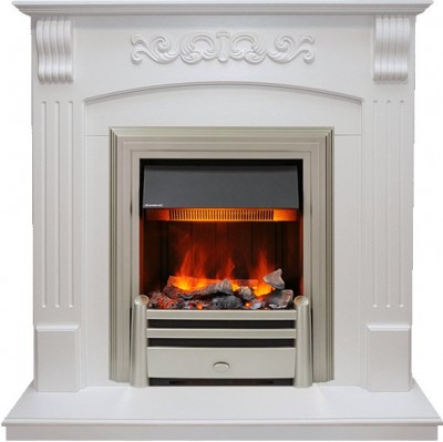 Каминокомплект Dimplex Sorrento угловой - Белый дуб с очагом Chesford