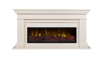 Камин электрический RealFlame Ontario 42 WT с очагом Beverly 1000