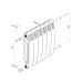 Royal Thermo BiLiner 500 Silver Satin радиатор 8 секций